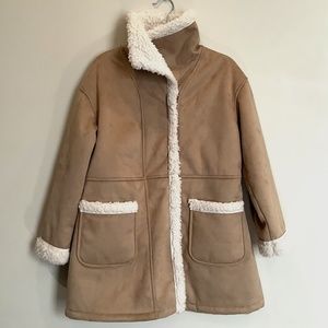 Uniqlo girl’s faux shearling coat